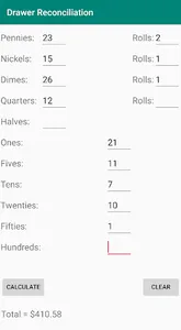 Drawer Reconciliation screenshot 1