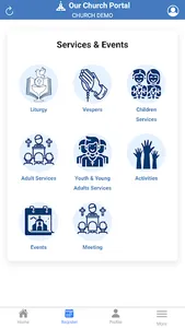 OurChurchPortal screenshot 2