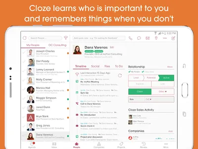 Cloze Relationship Management screenshot 10