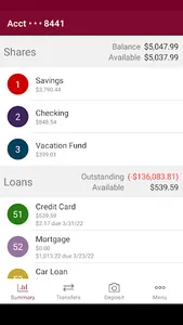 ACFCU Mobile screenshot 1