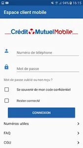 Crédit Mutuel Mobile screenshot 0