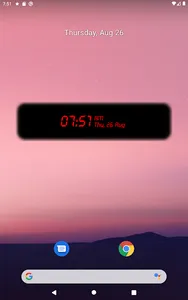 KITT digital clock widget screenshot 3