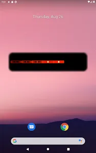 KITT digital clock widget screenshot 4