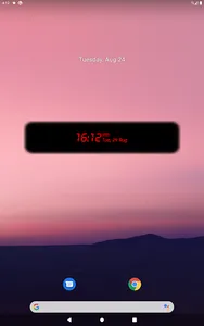 KITT digital clock widget screenshot 5