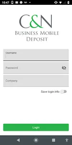 C&N Business Mobile Deposit screenshot 0