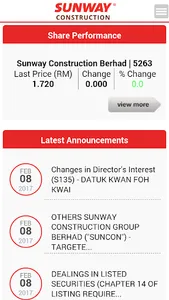 Sunway Construction Berhad screenshot 1