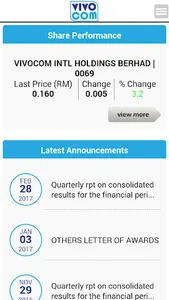 Vivocom Intl Holdings Bhd IR screenshot 1