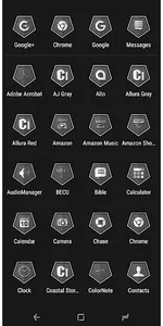 Coastal Stormy Gray Icon Pack screenshot 3