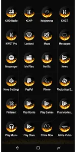 Drew Fire Black Icon Pack screenshot 5