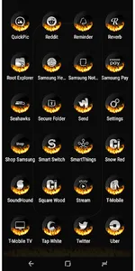 Drew Fire Black Icon Pack screenshot 6