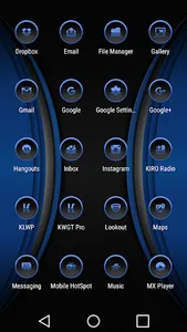 X Blue Dark Icon Pack screenshot 2