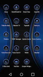 X Blue Dark Icon Pack screenshot 4