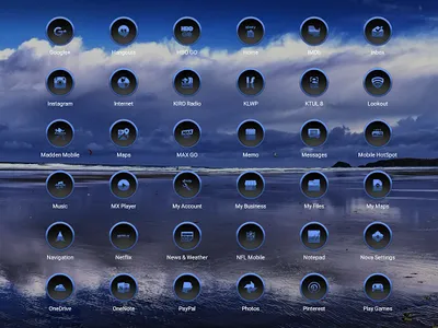 X Blue Dark Icon Pack screenshot 7