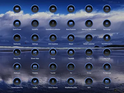 X Blue Dark Icon Pack screenshot 8