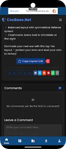 CoC Base Layouts Copy Links screenshot 3