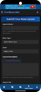CoC Base Layouts Copy Links screenshot 5