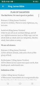 Holy Bible King James Version screenshot 2