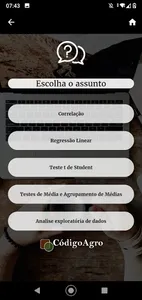 Quiz - Curso de Estatística co screenshot 1