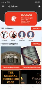 QuizLaw screenshot 1