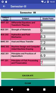 CoFE Grade point Average Calcu screenshot 3