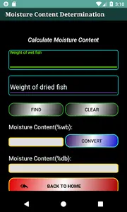 Moisture Content Determination screenshot 2