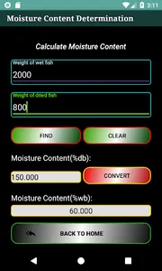 Moisture Content Determination screenshot 5