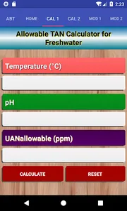 Allowable Tan Calculator screenshot 1