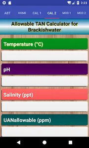 Allowable Tan Calculator screenshot 2