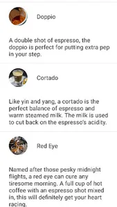 Coffee List screenshot 1