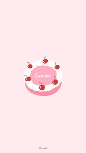 카카오톡 테마 - 체리 케이크 screenshot 0