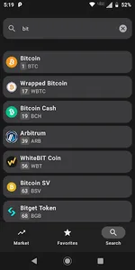 Crypto Rate Bitcoin Tracker screenshot 1
