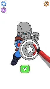 Coloring Paint: Superhero Draw screenshot 14