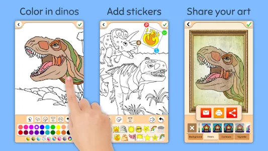 Dino Coloring Game screenshot 20