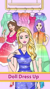 Girl Coloring Dress Up Games screenshot 21