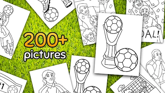 Football coloring book game screenshot 14