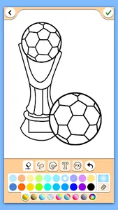 Football coloring book game screenshot 18