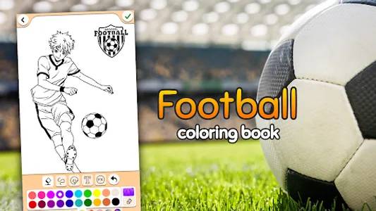 Football coloring book game screenshot 20