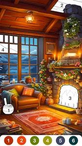 Cute Cozy Color by Number Game screenshot 12