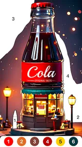 Cute Cozy Color by Number Game screenshot 3