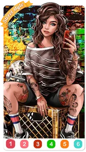 Tattoo Coloring games screenshot 15