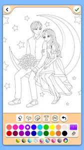 Valentines love coloring book screenshot 1