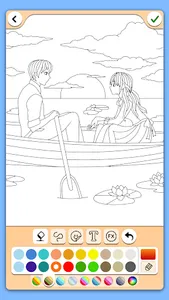 Valentines love coloring book screenshot 11