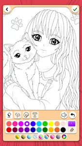 Manga Coloring Book screenshot 0