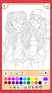 Manga Coloring Book screenshot 11