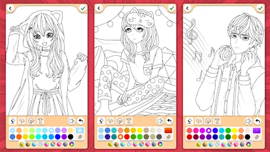 Manga Coloring Book screenshot 6