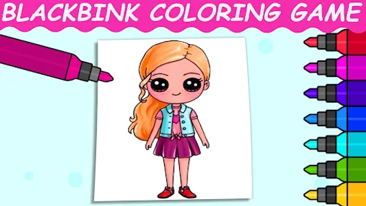 BlackPink Coloring Game screenshot 4