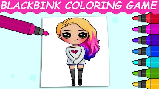 BlackPink Coloring Game screenshot 8