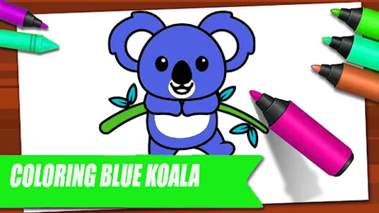 Bleu Koala Coloring Book screenshot 2