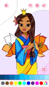 Girls Princess Coloring Book screenshot 6