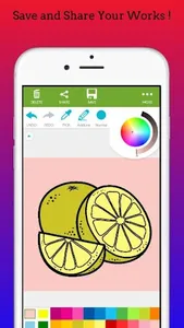 Fruit Vegetable Coloring Book screenshot 1